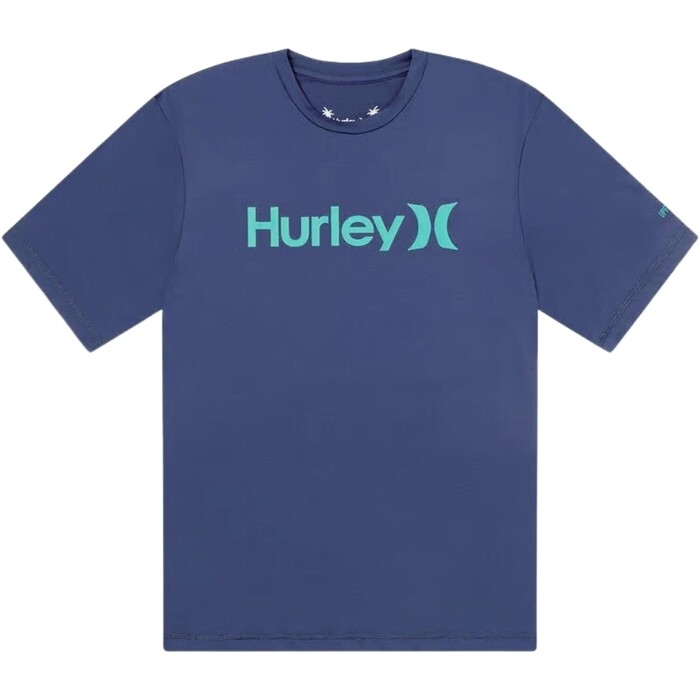 2024 Hurley Mnner One And Only Quickdry Short Sleeve Lycra Weste MAT0001010 - Submarine